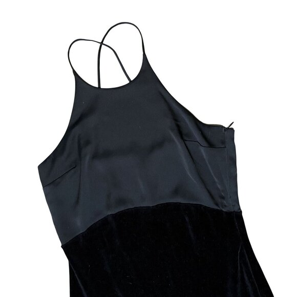 Juicy Couture Black Label Velvet Slip Dress Size 8‎ Y2K Glam Cocktail Date Night - Picture 3 of 9